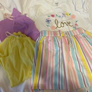 Summer mix and match skirt and tops